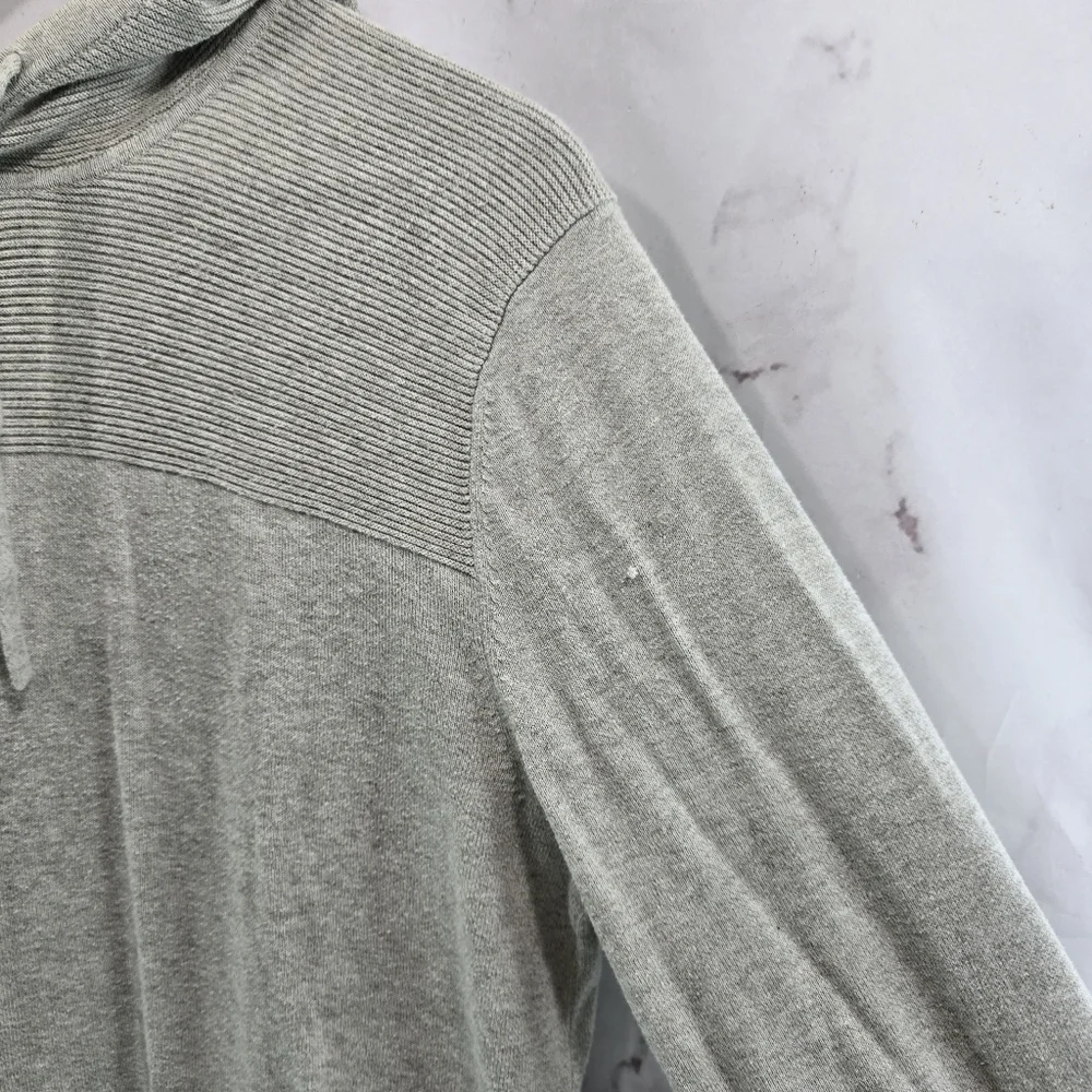 Banana Republic Hoodie Mens Medium Gray Pullover Lightweight Shirt